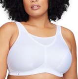Cumpara ieftin Sutien Sport Glamorise Alb 115J Outlet, Impact Ridicat, Uscare Rapida, Respirabil, Bretele Ajustabile, Poliester/Poliamida/Elastan