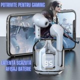 Casti wireless bluetooth,Buds Ultrapods, Audio, Anularea Zgomotului, Fara fir, Afisaj Digital, Microfon, ALBE, Oem