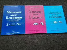 MATEMATICA PENTRU ECONOMISTI - CONSTANTIN GEORGESCU 3 VOLUME RF13/0 foto