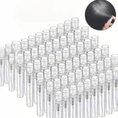 Set 50 sticlute spray parfum reutilizabile, transparente, 5 ml