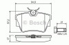 Set placute frana,frana disc NISSAN PRIMASTAR caroserie (X83) (2002 - 2016) BOSCH 0 986 494 040