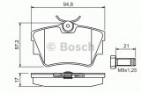 Set placute frana,frana disc NISSAN PRIMASTAR caroserie (X83) (2002 - 2016) BOSCH 0 986 494 040