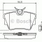 Set placute frana,frana disc OPEL VIVARO caroserie (2014 - 2016) BOSCH 0 986 494 040