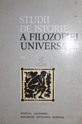 STUDII DE ISTORIE A FILOZOFIEI UNIVERSALE foto