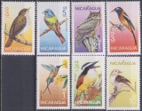 Timbre cu păsări din Nicaragua