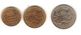 SV * Monaco LOT 20 - 50 - 100 FRANCS / FRANCI 1951 - 1950 * Printul Rainier III * AUNC +, Europa, Cupru-Nichel