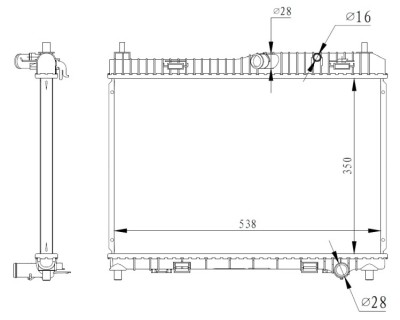 NRF 59317 Radiator, racire motor foto
