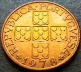 Cumpara ieftin Moneda 1 ESCUDO - PORTUGALIA, anul 1978 *cod 2427 - UNC, Europa