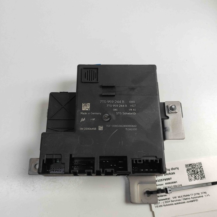 Modul de control ușă st&acirc;nga spate VW MULTIVAN T7 STM, STN 2024 OEM: 7T0959244B,7T0937148 32579597