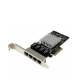Placa de Retea Quad Port Startech ST4000SPEXI, 4 x Rj-45 10/100/1000Mbps