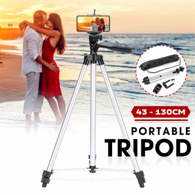 Trepied fotografic din aluminiu, compact, cu suport mobil 3D + Telecomanda Bluetooth foto