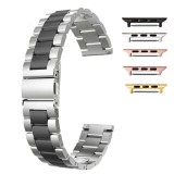 Curea otel inoxidabil, compatibila Apple Watch 10, 42mm, Sterling Black