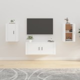 Cumpara ieftin Dulapuri TV montate pe perete, 2 buc., alb, 40x34,5x60 cm