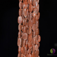 Sirag calcit orange pietre neuniforme 8-12mm 33cm