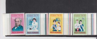 ROMANIA 1976 LP 912 CENTENARUL CRUCII ROSII SERIE MNH foto