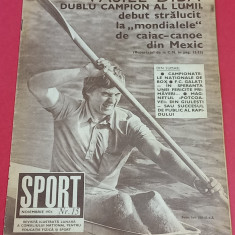 Revista SPORT nr.15/noiembrie 1974 (prezentare FC GALATI; RAPID)