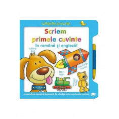 Scriem primele cuvinte în română şi engleză ! Citește și scrie - Board book - *** - Prut