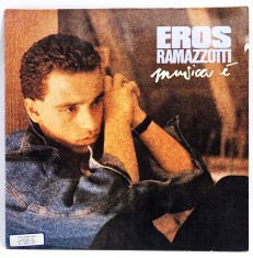 Eros Ramazzotti &lrm;&ndash; Musica &Egrave; NM / VG vinil Lp disc DDD Europa 1988 pop rock synth pop
