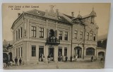 SALISTE , HOTEL ' CENTRAL ' si HOTEL ' COMUNAL ' , CARTE POSTALA ILUSTRATA , INCEPUT DE SECOL XX