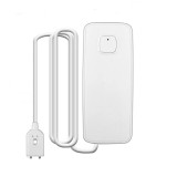 Senzor inteligent de inundatie, scurgeri, WiFi, alb, compatibil cu aplicatiile TuyaSmart si SmartLife, Alb, Oem