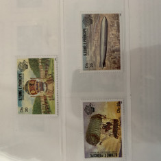 Serie timbre cu avioane, aviatie, nestampilate, MNH