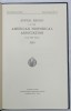 ANNUAL REPORT OF THE AMERICAN HISTORICAL ASSOCIATION FOR THE YEAR 1938 , APARUTA 1939
