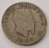 Italia, 1 Lira 1863 Victor Emmanuel II
