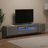 Cumpara ieftin Cabinet TV cu LED BREDA 3 buc. Sonoma gri Lemn prelucrat