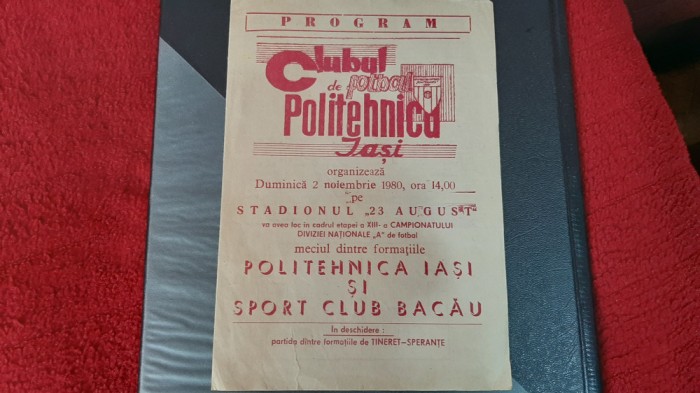 program Poli Iasi - SC Bacau