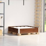 Gossi rama pentru paleti, maro, 100x100 cm, lemn masiv pin