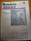 Romania literara 23 februarie 1984-george calinescu romancierul