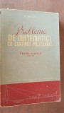 Probleme de matematici cu continut politehnic- O.Sacter