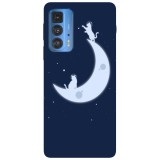Husa compatibila cu Motorola G20 model Lunar cats, Silicon, TPU, Viceversa, Transparent, Carcasa