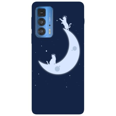 Husa compatibila cu Motorola G20 model Lunar cats, Silicon, TPU, Viceversa foto