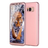 Husa GloMax FullBody Rose-Gold pentru Samsung Galaxy S8 cu folie de sticla inclusa