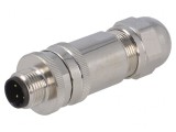 Mufă M12 4 PIN tată Ethernet IP67 dreaptă 250V, TE Connectivity