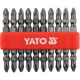 Yato YT-0481 - Set capete de insurubare profil PH2 10 bucati