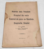 Acordul de la Postdam - tratatul de Pace cu Romania Drepturile Omului carte 1947