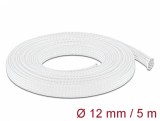 Plasa pentru organizarea cablurilor 5m x 12mm alb, Delock 20694