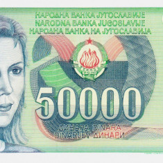 Bancnota Iugoslavia 50.000 Dinari 1988 - P96 UNC