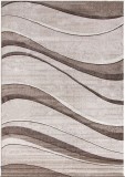 Cumpara ieftin Covor Model Daffi 13001-120, Marime 60 x 110 cm, Bej, Maro, Inaltime Fir 6 mm, Antialergic, Polipropilena, Living, Dormitor, Sufragerie, Birou