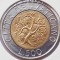 3183 Vatican 500 Lire 1989 Ioannes Paulus II (Land Work) km 218