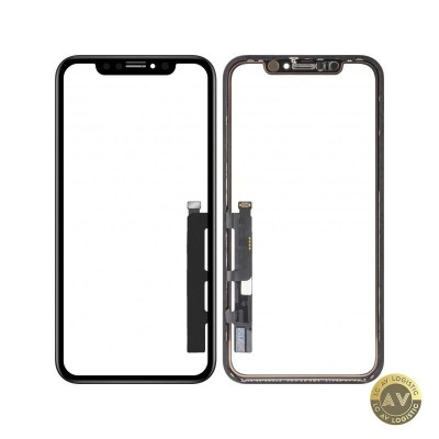 Touchscreen Forward Guard OCA pentru Apple iPhone XR Versiune IC Negru foto