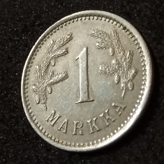 1 markkaa markka markaa marka marca 1921 Finlanda (in capsula), stare UNC [poze]