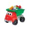 Masina camion si caramizi constructie pentru copii, 30 piese, Rosu, ATU-087866