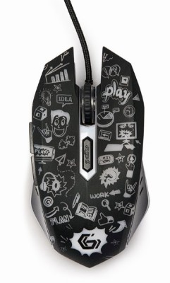 MOUSE GEMBIRD, gaming, cu fir, USB, optic, 3600 dpi, butoane/scroll 6/1, iluminare, cablu 1.5m, negru, &amp;quot;MUS-6B-GRAFIX-01&amp;quot; (timbru verde 0.18 lei) foto