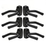 Cumpara ieftin Set 6x suport de perete pentru chitara, acoperit cu spuma, 13 cm, universal, negru