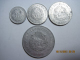 Romania (e130) - 5, 15 Bani 1975, 25 Bani 1982, 5 Lei 1978 - lot din aluminiu