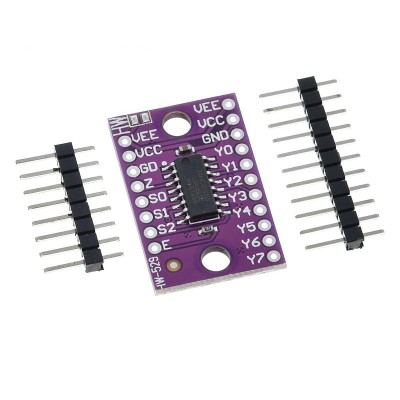 Comutator electronic digital 74HC4051 CD4051, 8 canale multiplexor Arduino foto