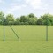 vidaXL &Icirc;ngrădire cu st&acirc;lpi Verde 1.5 x 10 m Oțel